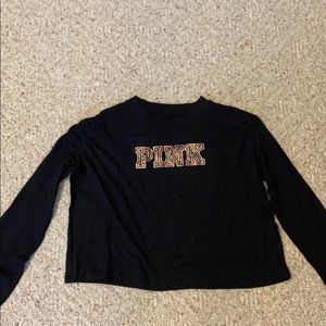 Black long sleeve pink